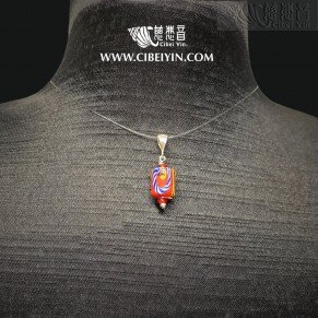 Glazed Crystal Pendant 18-3A