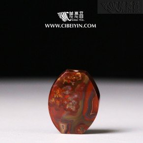 "Flower, Not A Flower"True Fire Stone Pendant-8-003