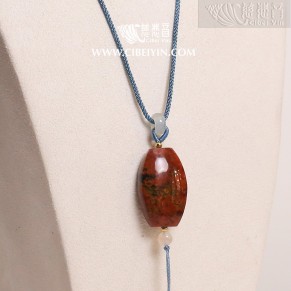 "Boundless Blessings"True Fire Stone Pendant-8-039