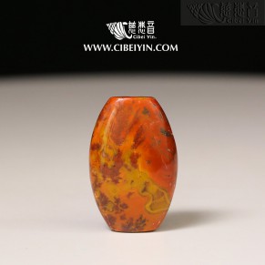 "Auspicious light and Phoenix Feathers"True Fire Stone Pendant-10-001