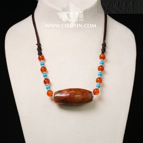 "Fortune and riches"True Fire Stone Necklace-18-016