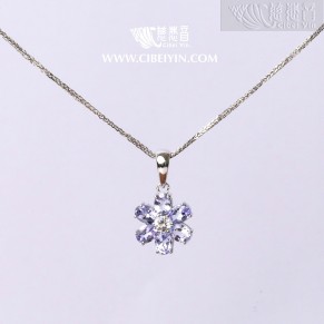 Pure and Beautiful - Tanzanite Silver Pendant