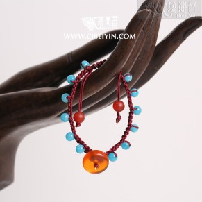 老紅玛瑙手串-1