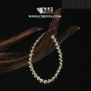 Libyan Desert Glass Bracelet (Premium Clarity, Collector's Grade) -6mm