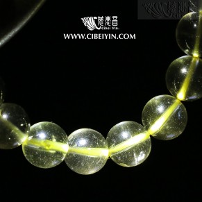 Libyan Desert Glass Bracelet (Premium Clarity, Collector's Grade) -10mm