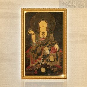 Earth Store Bodhisattva Ancient Thangka (printed copy) - Large