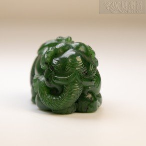 "Enfeoffed as a noble or appointed as a high official"Handheld Hetian Jade Elephant