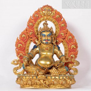 Gilt-Bronze Dzambala Statue - Revered by Grandmaster JinBodhi