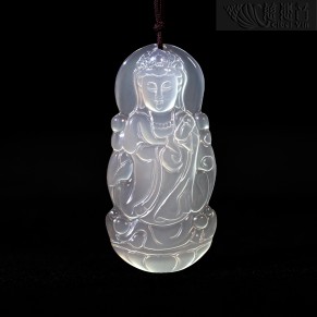 Bottle-Holding Guanyin Pendant (Large)