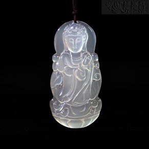 Bottle-Holding Guanyin Pendant (Large)