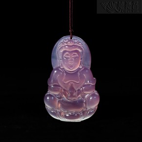 Purple Guanyin Pendant (Large)