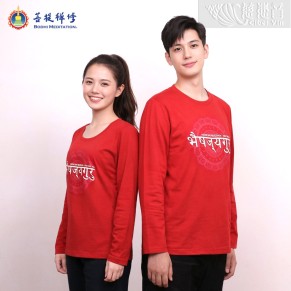 【International Edition】Medicine Buddha Red T-Shirt-Long Sleeve