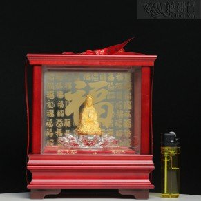 Pure Gold Vase Guanyin