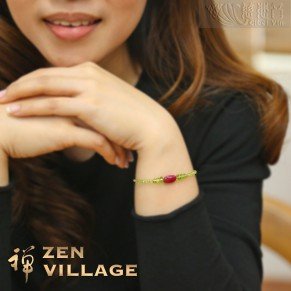 Ruby Olivine Bracelet