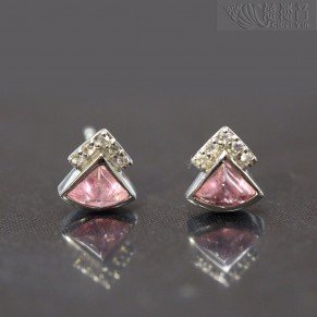 Pink Tourmaline Earrings- Positive force