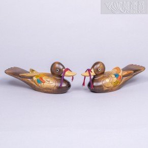 A pair of Contemporary mandarin ducks-2
