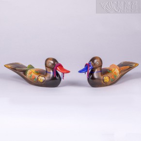 A pair of Contemporary mandarin ducks-3