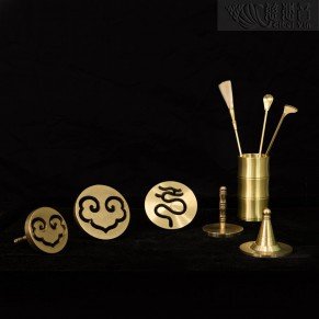 9-Piece Brass Incense Powder Tool Set