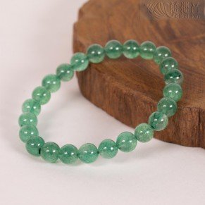 Green Strawberry Quartz Bracelet -1 - 8mm