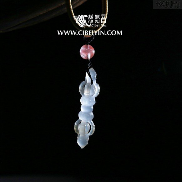 Agate Vajra Pestle 4.5cm Necklace -8