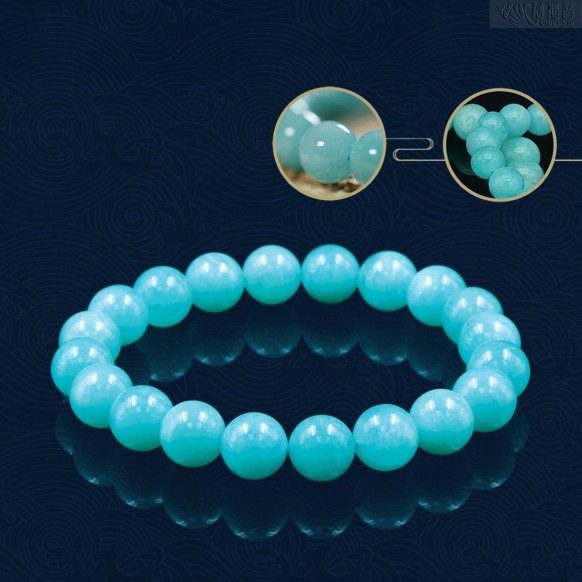 "Eastern Sapphire" Bracelet L(10-12.5mm) - Grade A