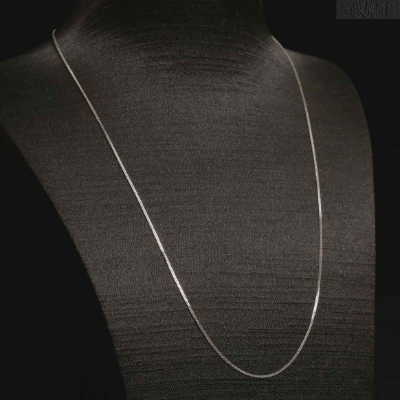 18K Platinum Adjustable Necklace