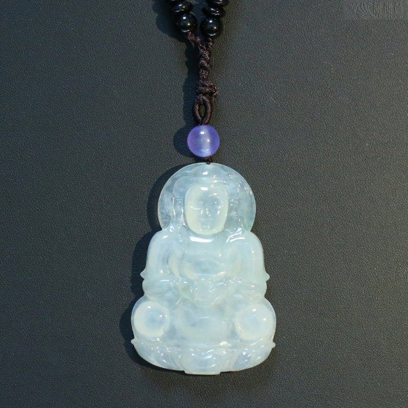 Guanyin Statue Jade Pendant-01