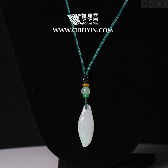 Jade Necklace –“Blessing Gourd”-1D3