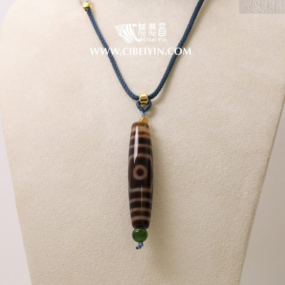 Auspicious Protective Dzi Bead Necklace – 50 mm – Random Shipment
