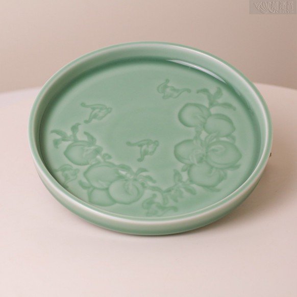 Celadon Teaware Series – ‘Blessings and Longevity’ Teapot Underplate
