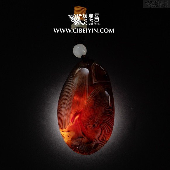 "Tiger's Roar"Agate Handheld (middle)-017