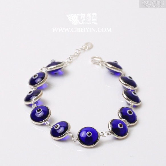 Vajra Eye Bracelet-Dark Blue (10mm)