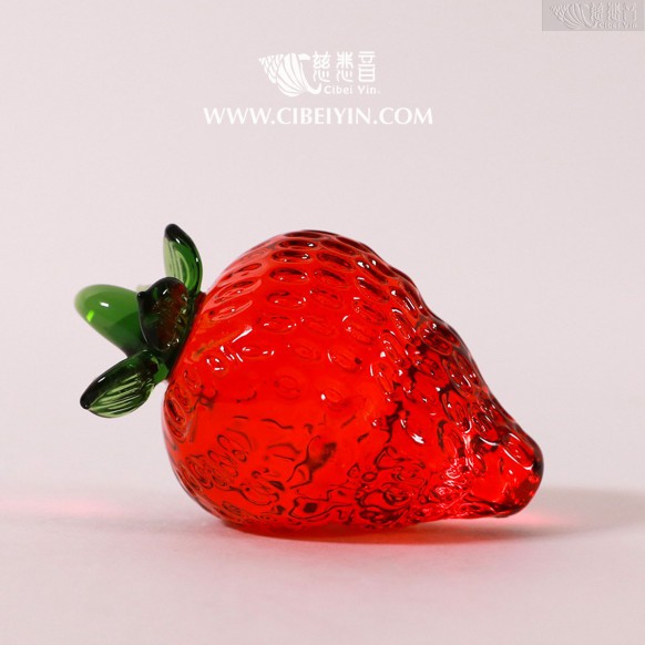 "Strawberry Sweetness" Glaze Crystal Ornament