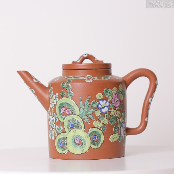 清代 汲直紫砂壺