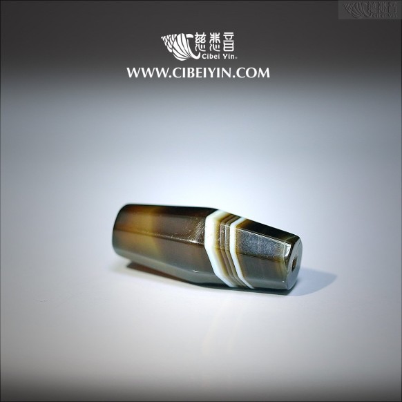 Medicine Buddha Ancient Dzi (eight ridges shape)-(2XL)-A02