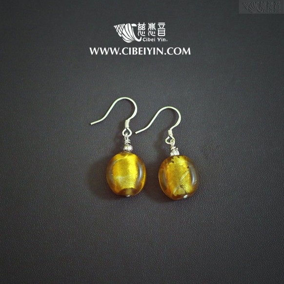 Glazed Crystal Earrings 15-10