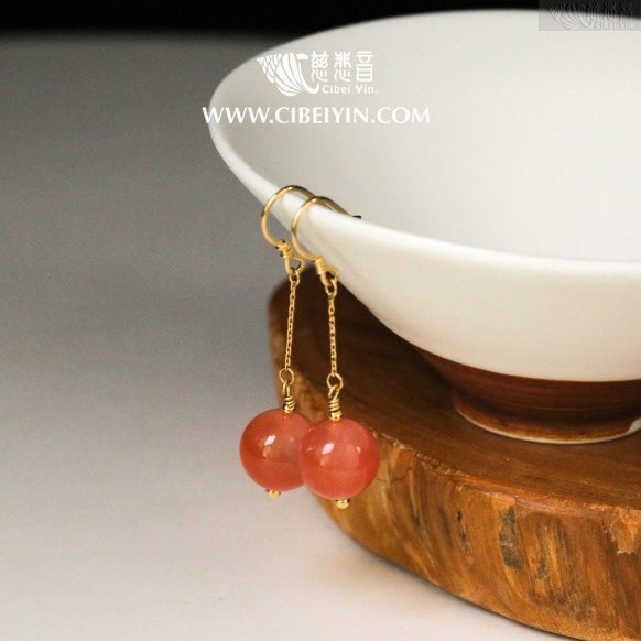  "Inspired Intuition"Southern Red Agate ​​Earrings