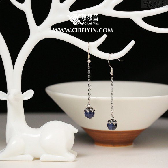 Eternal-Sapphire 925 silver earrings