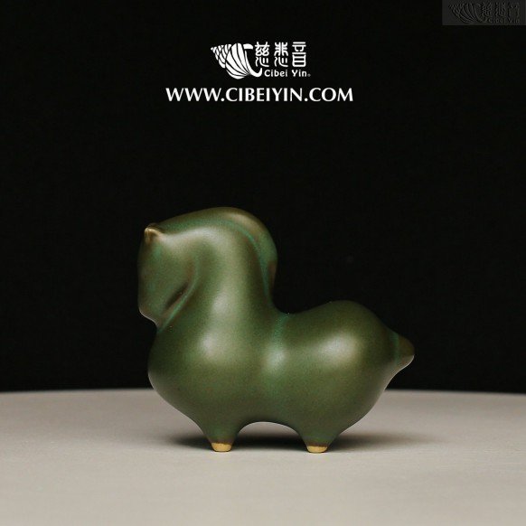 Zen Tea Pets -Green Mane Horse