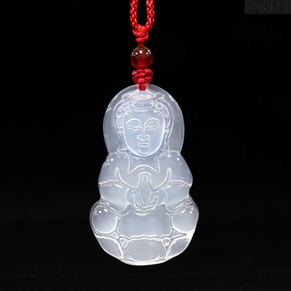 White Robed Guanyin Pendant (Small)