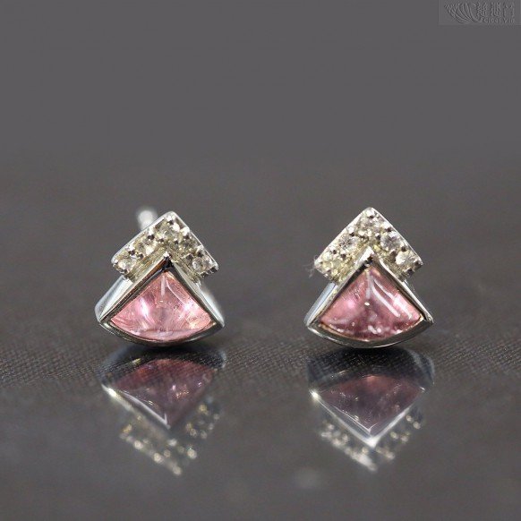 Pink Tourmaline Earrings- Positive force