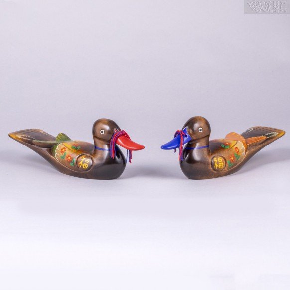 A pair of Contemporary mandarin ducks-3
