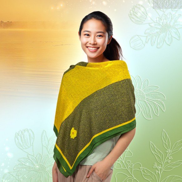 Artwork by Grandmaster JinBodhi-“Beauty of Life” Scarf